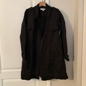 Women’s New York & Company Vinyl Black PeaCoat